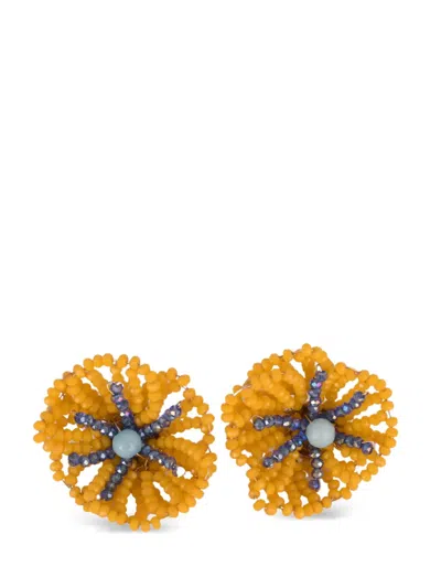 Rosantica Codette Beaded Earrings In White