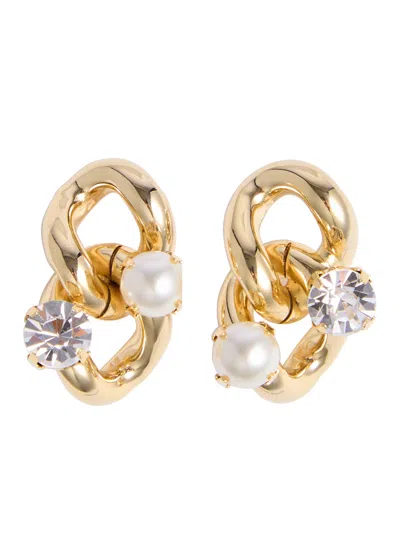 Rosantica Colorado Embellished Drop Earrings In Gold
