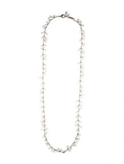 Pre-owned Rosantica Crystal Bead Strand Necklace, 45" In Multi