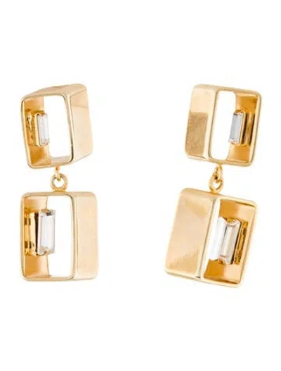 Pre-owned Rosantica Crystal Drop Earrings In Multi