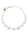 Rosantica Crystal-flower Gold Necklace In Gold