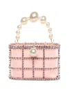 Rosantica Crystal Mini Bag In Red