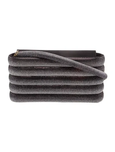 Pre-owned Rosantica Crystal Shoulder Bag In Gray