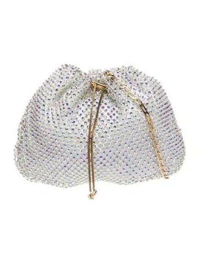 Pre-owned Rosantica Crystal Shoulder Bag In Silver