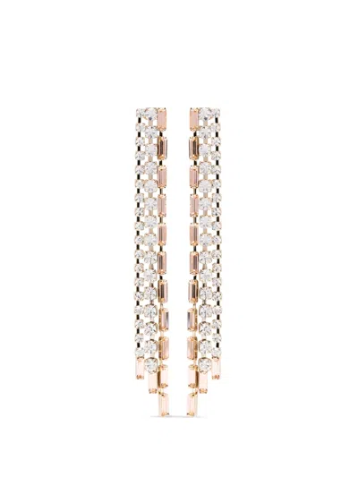 Rosantica Crystal-embellished Drop Earrings In Gold