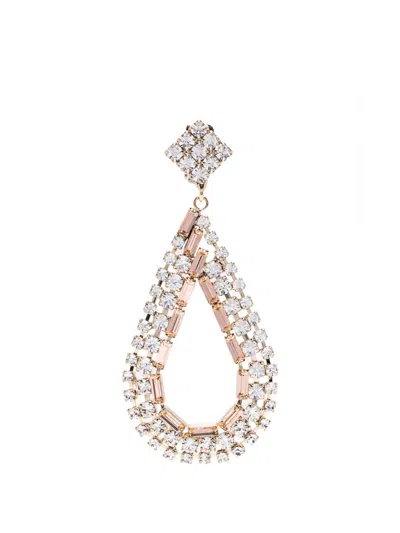Rosantica Crystal-embellished Drop Earrings In Gold