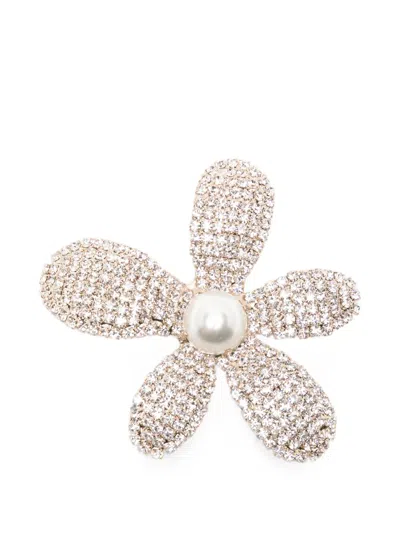 Rosantica Crystal-embellished Faux-pearl Brooch In Multi