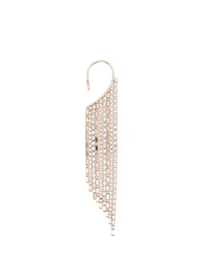 Rosantica Crystal-embellished Fringed Earrings In Gold