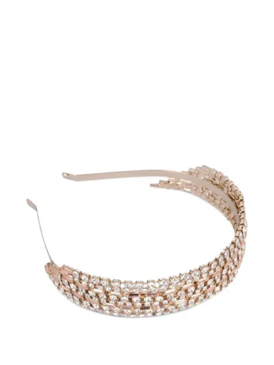 Rosantica Crystal-embellished Headband In Transparent