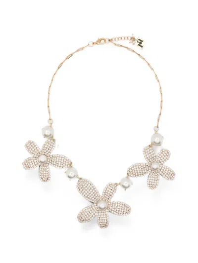 Rosantica Crystal-embellished Necklace In Gold