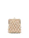 CRYSTAL-EMBELLISHED SHOULDER BAG