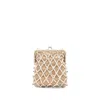 Rosantica Crystal-embellished Shoulder Bag In Gold/neutrals