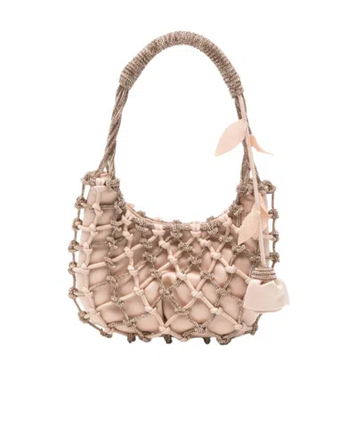 Rosantica Cut-out Handbag In Pink