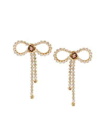 Rosantica Fiocchetti Crystal Bow Earrin In Multi