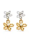 Rosantica Floral-motif Drop Earrings In Silver