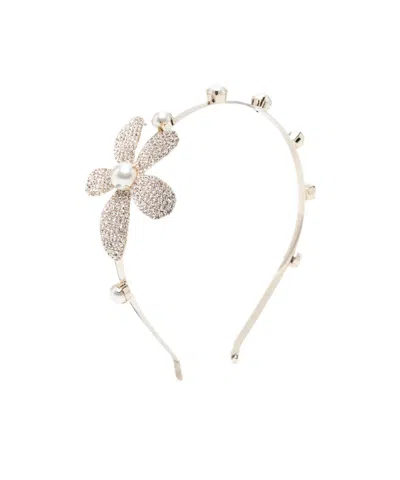 Rosantica Floral-patterned Headband In Golden