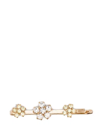 Rosantica Flower-embellished Hair Slide In Gold