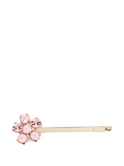 Rosantica Flower-embellished Hair Slide In Pink