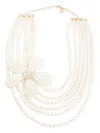 Rosantica Gardenia Necklace In White