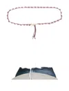 Rosantica Hello Lumem Knotted-tassel Bag Strap In Pink