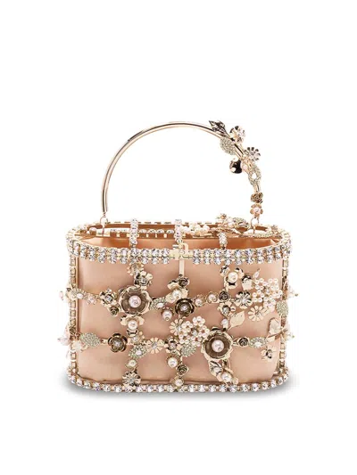Rosantica `holli Bouquet` Handbag In Gold