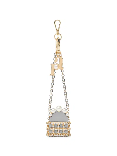 Rosantica Holli Faux-pearl Bag Charm In Gold