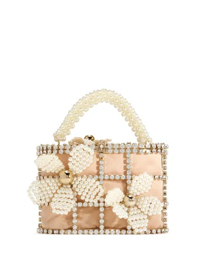 Rosantica Holli Gardenia Clutch Bag In Gold
