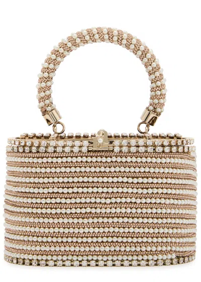 Rosantica Holli Libellula Mini Embellished Cross-body Bag In Pink