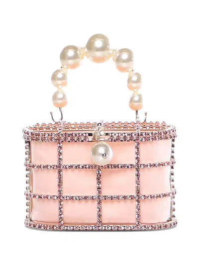 Rosantica Holli Pearl-handle Tote Bag In Pink
