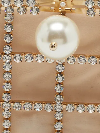 Pre-owned Rosantica Holli Pearl-embellished Tote Bag In Neutrals