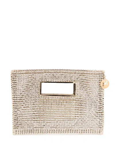 Rosantica Iside Crystal-embellished Bag In Gold