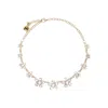 Rosantica Crystal-flower Gold Necklace In Gold