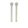 Rosantica Flower-cluster Chain Earrings In White