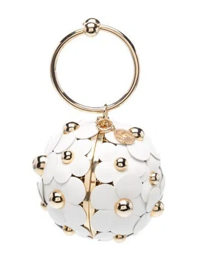 Pre-owned Rosantica Leather Minaudière In White