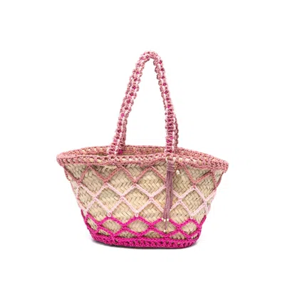 Rosantica Medium Braided-rope Tote Bag In Multi