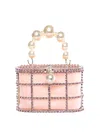 Rosantica Crystal Mini Bag In Nude