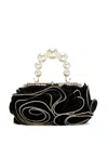 Rosantica Mini Holli Ruffles Tote Bag In Black