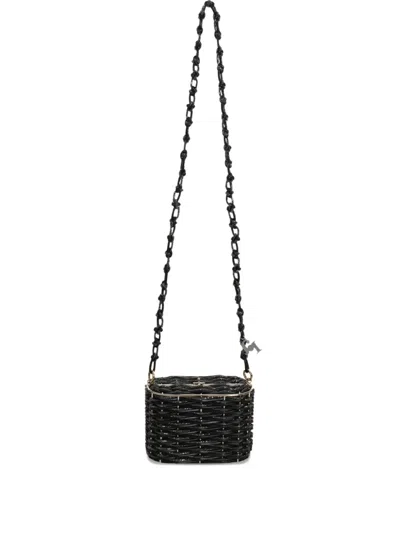 Rosantica Mini Shell Vertigo Cross Body Bag In Black
