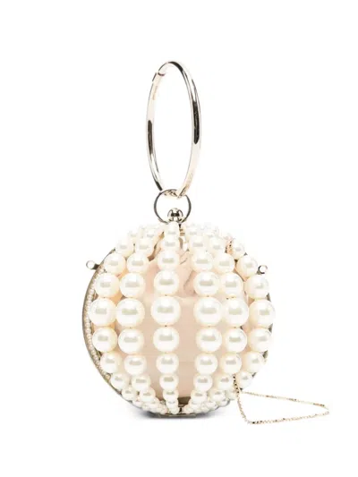 Rosantica Pearl-embellished Spherical Tote Bag In Pink