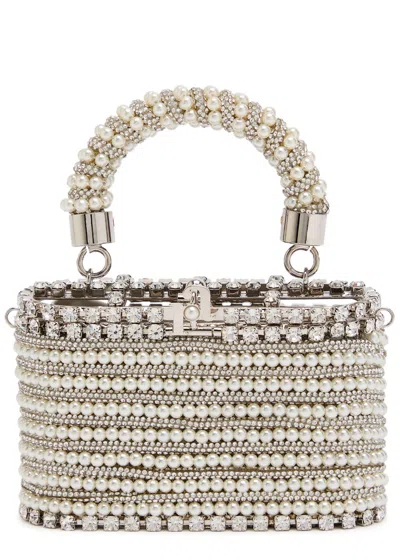 Rosantica Mini Holli Libellula Embellished-pearl Handle Bag In Pink