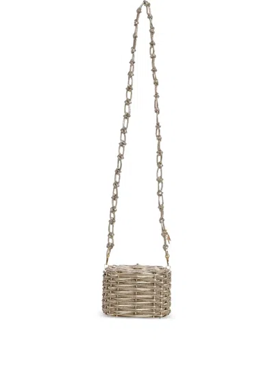 Rosantica Shell Cross Body Bag In Gold