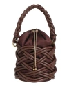 Rosantica Woman Handbag Cocoa Size - Leather, Textile Fibers In Brown