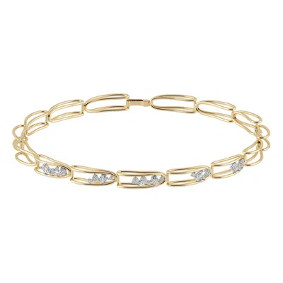 Pre-owned Rosario Navia Mara Folded Link Choker Ii In 18k Gold, Platinum, & Diamonds In Multi