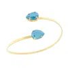Rosaspina Firenze Women's Azure Blue Double Drop Bangle In Blue