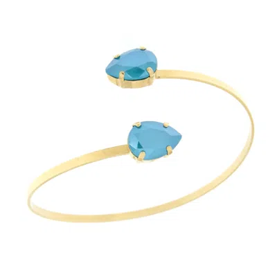 Rosaspina Firenze Women's Azure Blue Double Drop Bangle