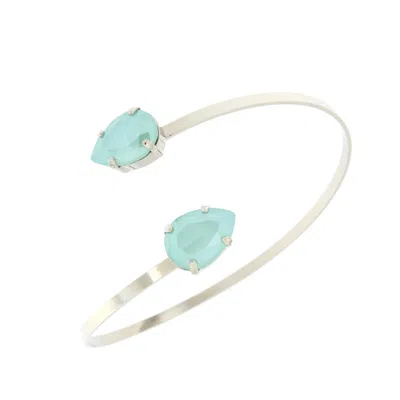 Rosaspina Firenze Women's Double Drop Bangle In Mint Green