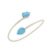 Rosaspina Firenze Women's Double Drop Bracelet In Azure Blue In Blue
