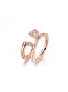 Rosato Ring Woman  White Rzbi42c In Gold