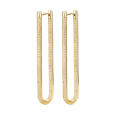 Rosato Silver Earrings Woman  White Rzbi76 In Yellow