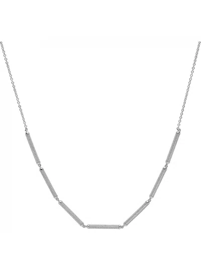 Rosato Women's Necklace  White Rzbi08 In Silver